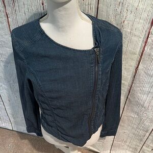 H by Halston Indigo Denim Jacket